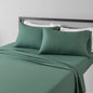 Amazon Basics Lightweight Super Soft Easy Care Breathable Microfiber 4 Piece Bed Sheets Set with 14-Inch Deep Pockets, Full, Navy Blue, Solid