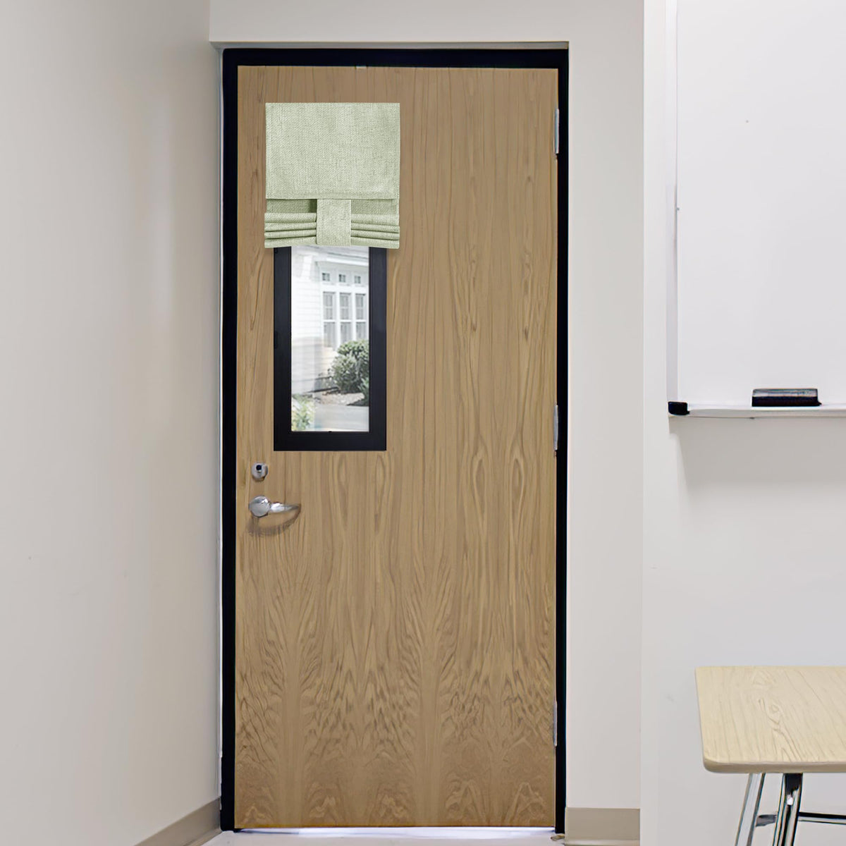 RYB HOME Blackout French Door Curtain, No Drill, W26 x L69, Black, 1 Panel