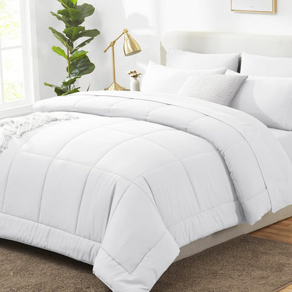 CozyLux Full Size Comforter Sets Black - 7 Pieces Bed in a Bag