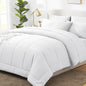 CozyLux Full Size Comforter Sets Black - 7 Pieces Bed in a Bag