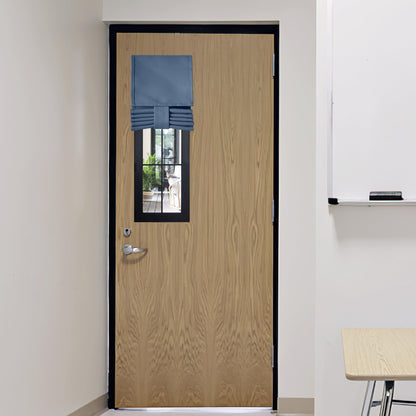 RYB HOME Blackout French Door Curtain, No Drill, W26 x L69, Black, 1 Panel