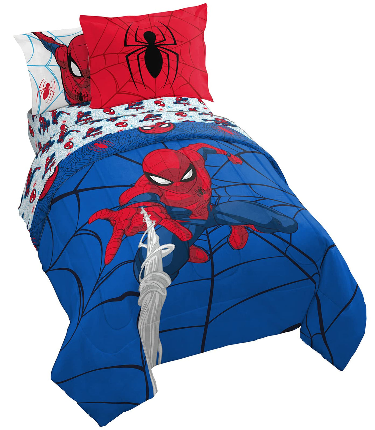 KPOP Demon Hunters Twin Comforter Set 5 Piece Kids Cartoon Bedding, Purple