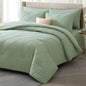 White Comforter Queen Set, All Season Diamond Bedding Sets 7 Pcs