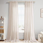 Nanspring Linen Kitchen Window Curtains Over Sink for Cafe 36x36 Inch Cream