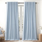 Topfinel Cream Linen Blackout Curtains 84 Inch Long for Bedroom Living Room, Ivory Pinch Pleat Back Tab Full Blackout Drapes Farmhouse Boho Curtains for Window, White Neutral Curtains 52" X 84" 7 FT