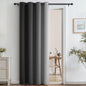 SimpleHome Ombre Black to Grey White Curtains for Living Room 52Wx84L