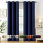 MIULEE Blackout Curtains for Bedroom 2 Panels 40 x 84 Inch Long Black