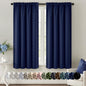 MIULEE Halloween Black Blackout Curtains for Bedroom Room 40"x63" 2 Panels