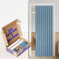 AJAZZ Blackout Accordion Door Magnetic Door Curtain Folding Closet Doors Curtain Invisible for Bedroom Room Living Room Doorway, Grey 42" W x 78" L, 1 Panel