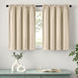 MIULEE Halloween Black Blackout Curtains for Bedroom Room 40"x63" 2 Panels