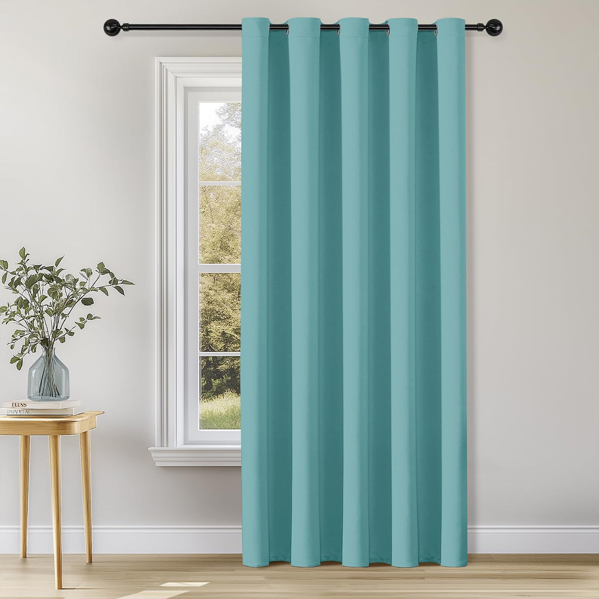 ChrisDowa Blackout Curtains Door Curtain for Doorway Privacy Closet Drapes