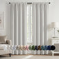 MIULEE Halloween Black Blackout Curtains for Bedroom Room 40"x63" 2 Panels