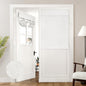 HOMEIDEAS 100% Blackout Linen Door Curtains for French Door 26x68 Inch
