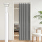 AJAZZ Blackout Accordion Door Magnetic Door Curtain Folding Closet Doors Curtain Invisible for Bedroom Room Living Room Doorway, Grey 42" W x 78" L, 1 Panel