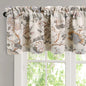 H.VERSAILTEX Blackout Curtain Valances for Kitchen Window/Living Room/Bathroom Privacy Added Rod Pocket Home Decoration Winow Valance, 52" W x 18" L, Floral in Sage and Brown