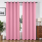 Joydeco Blackout Curtains for Bedroom 84 Inch - Black Out Curtains with Grommets Thermal Insulated Room Darkening Light Blocking, Noise Reducing & Wrinkle-Free Drapes for Living Room Windows, 2 Panels