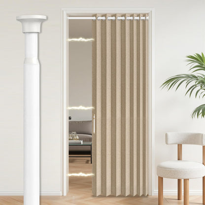 AJAZZ Blackout Accordion Door Magnetic Door Curtain Folding Closet Doors Curtain Invisible for Bedroom Room Living Room Doorway, Grey 42" W x 78" L, 1 Panel