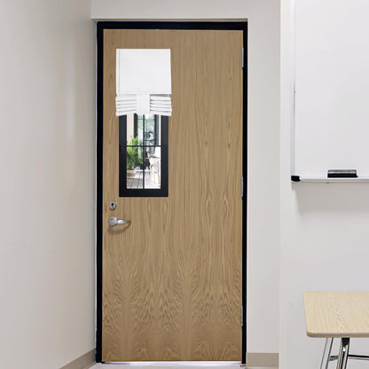 RYB HOME Blackout French Door Curtain, No Drill, W26 x L69, Black, 1 Panel