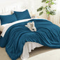 Litanika Queen Comforter Set Sage Green, 3 Pieces Lightweight Solid Bed Set