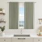 Guken Cream Linen Blackout Curtains 84 Inch Length 2 Panels Set for Living Room Bedroom Back Tab Thermal Insulated 100% Black Out Drapes Room Darkening Window Curtain Ivory Natural Beige