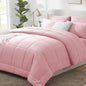 CozyLux Full Size Comforter Sets Black - 7 Pieces Bed in a Bag