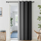 SimpleHome Ombre Black to Grey White Curtains for Living Room 52Wx84L