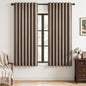 Topfinel Cream Linen Blackout Curtains 84 Inch Long for Bedroom Living Room, Ivory Pinch Pleat Back Tab Full Blackout Drapes Farmhouse Boho Curtains for Window, White Neutral Curtains 52" X 84" 7 FT