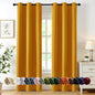 MIULEE Blackout Curtains for Bedroom 2 Panels 40 x 84 Inch Long Black