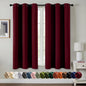 MIULEE Blackout Curtains for Bedroom 2 Panels 40 x 84 Inch Long Black