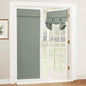 RYB HOME Blackout French Door Curtain, No Drill, W26 x L69, Black, 1 Panel