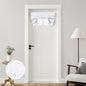 HOMEIDEAS 100% Blackout Linen Door Curtains for French Door 26x68 Inch