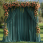 10x10ft Wrinkle Free Ivory Backdrop Curtain for Parties Soft Fabric Drapes Wedding Ivory Curtain Backdrop for Birthday Party Decorations Background for Photography 5x10ft,2 Panels
