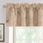 H.VERSAILTEX Blackout Curtain Valances for Kitchen Window/Living Room/Bathroom Privacy Added Rod Pocket Home Decoration Winow Valance, 52" W x 18" L, Floral in Sage and Brown
