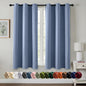 MIULEE Blackout Curtains for Bedroom 2 Panels 40 x 84 Inch Long Black