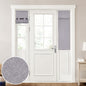 HOMEIDEAS 100% Blackout Linen Door Curtains for French Door 26x68 Inch