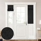 HOMEIDEAS 100% Blackout Linen Door Curtains for French Door 26x68 Inch
