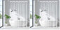 EurCross 9G Clear Shower Curtain Liner 72 x 78 inches Long with 5 Magnet Weights, Heavy Duty Weighted Premium PEVA Plastic Shower Curtain Liner for Bathroom, Without Hooks