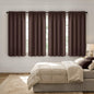MIULEE Black Blackout Curtains 63 Inch Length for Bedroom Set of 4 Panels