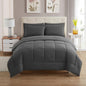 Full Size Comforter Set with Sheets - 7-Piece Bedding Collection - 1 Comforter, 1 Fitted Sheet, 1 Flat, 4 Pillowcases - Deep Pocket - Soft & Breathable Premium Quality - Ideal for All Seasons, Gray