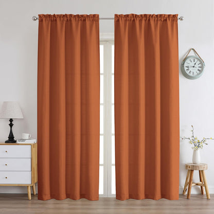 Chyhomenyc 2 Panels White Kitchen Curtains 36 Inch Length Tier Curtain