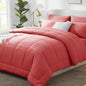 CozyLux Full Size Comforter Sets Black - 7 Pieces Bed in a Bag