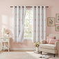 MYSKY HOME Kids Blackout Curtains for Boys Bedroom 84 Inch Long 100% Light Blocking Cute Curtains for Playing Room 2 Panels Grommet Nursery Drapes with Rainbow Pom Pom Sheer 2 Layered 50W x 84L