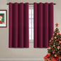 H.VERSAILTEX 100% Blackout Curtains for Bedroom Black Out Curtains 96 inch Thermal Insulated Long Blackout Curtains for Living Room, Energy Saving Curtains for Patio Door Grommet (1 Panel, Jet Black)