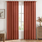 MIULEE Faux Linen Curtains 84 Inch Length 2 Panels Natural Semi Sheer Curtain with Back Tab Rod Pocket, Light Filtering Window Privacy Burlap Drapes for Living Room Bedroom 42W x 84L Linen