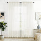 SpaceDresser Sheer Voile Curtains for Living Room 84 Inch Long 2 Panels