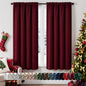 MIULEE Halloween Black Blackout Curtains for Bedroom Room 40"x63" 2 Panels