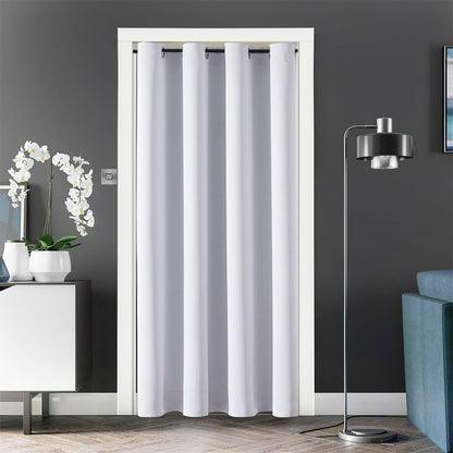 ChrisDowa Blackout Curtains Door Curtain for Doorway Privacy Closet Drapes