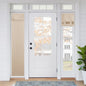 RYB HOME Blackout French Door Curtain, No Drill, W26 x L69, Black, 1 Panel