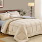 FUANNA Queen Comforter Set 7 Pieces, Reversible Bed Set, Soft Bed in a Bag
