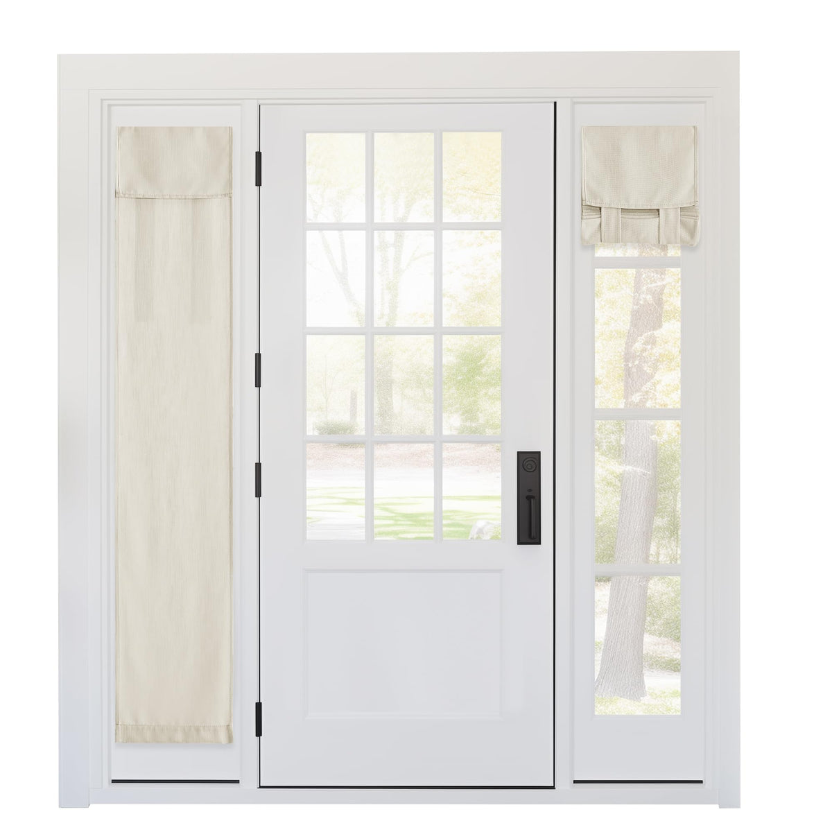 RYB HOME Tricia Room Darkening Curtains for French Door,Door Curtain Blinds